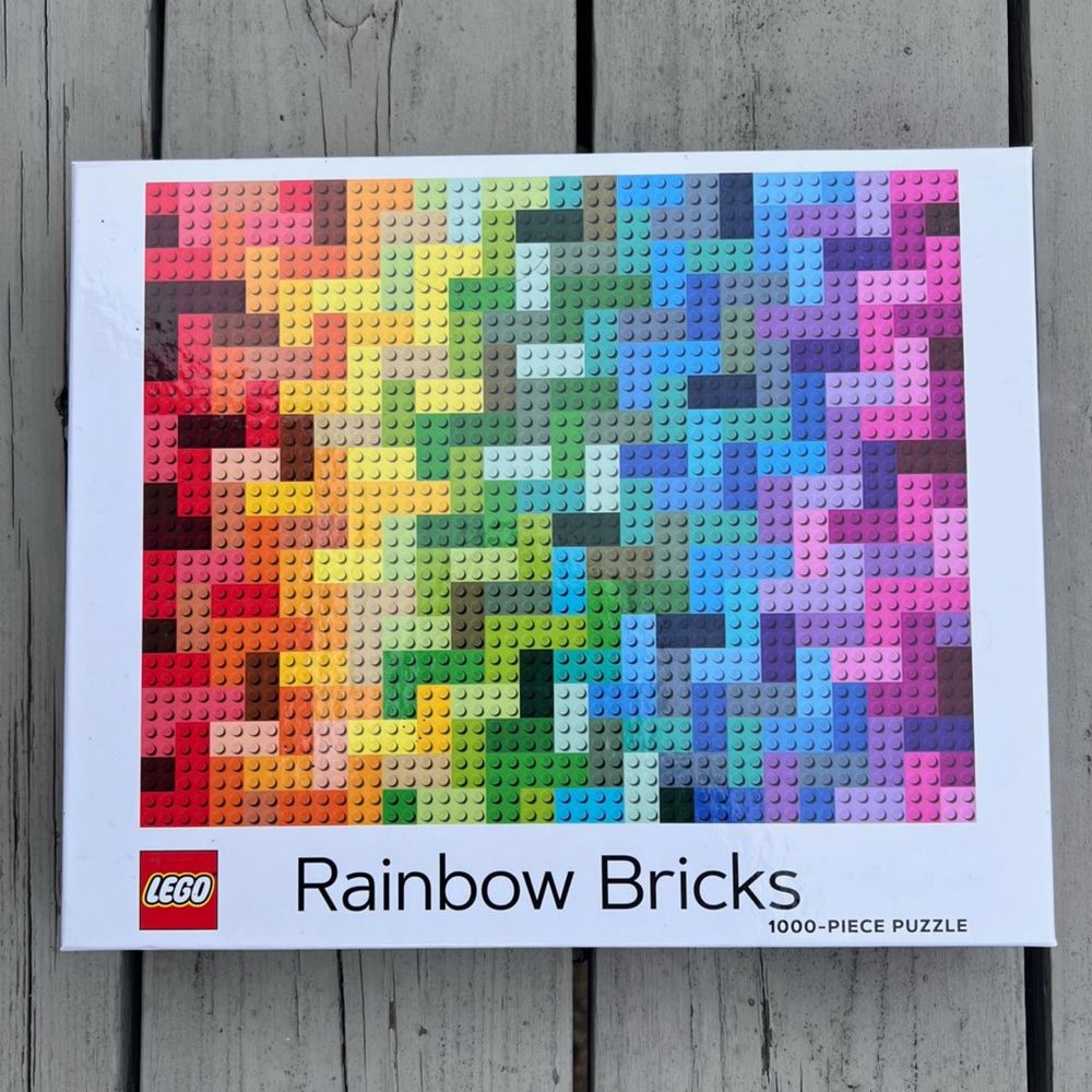 Lego Rainbow Bricks 1,000 Piece Jigsaw Puzzle